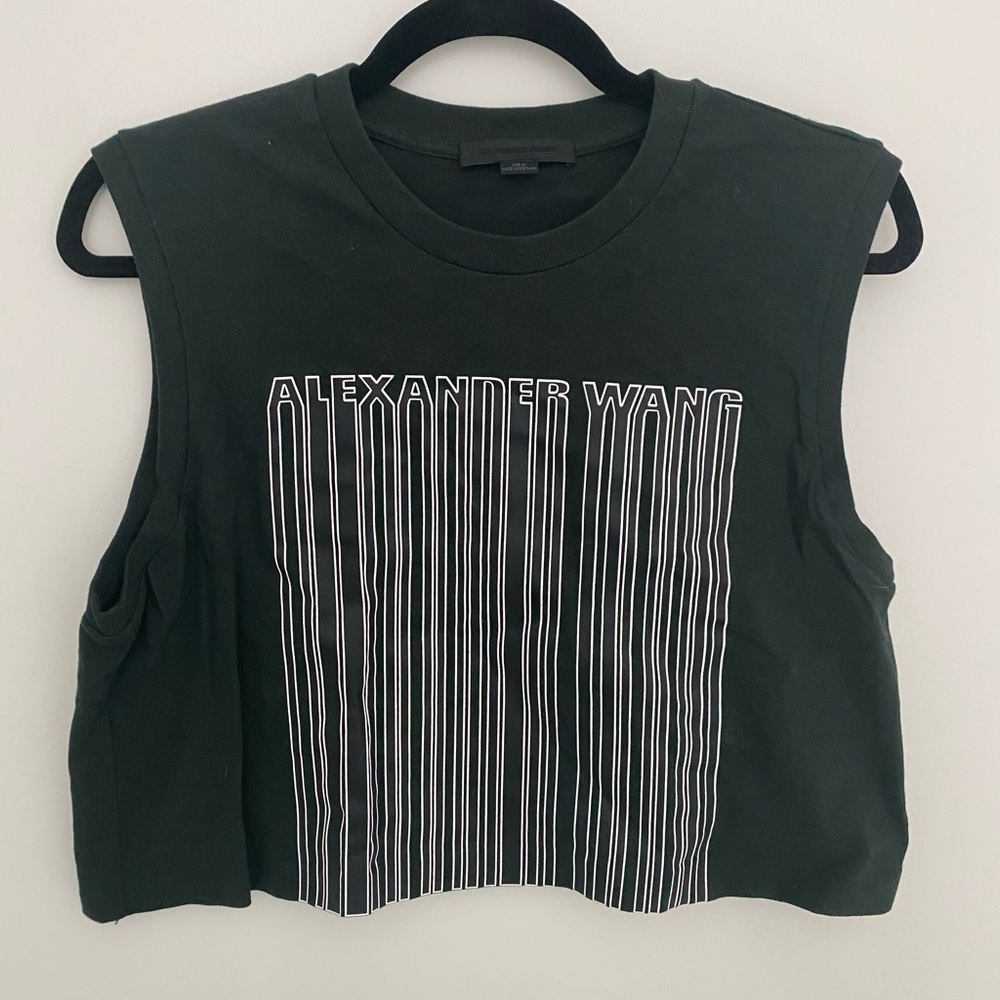 Alexander Wang Logo Crop Top